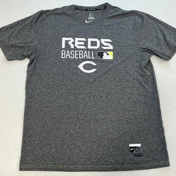 Nike Other - Nike Cincinnati Reds Baseball Gray T-shirt Neon Green Yellow sz Medium Worn once